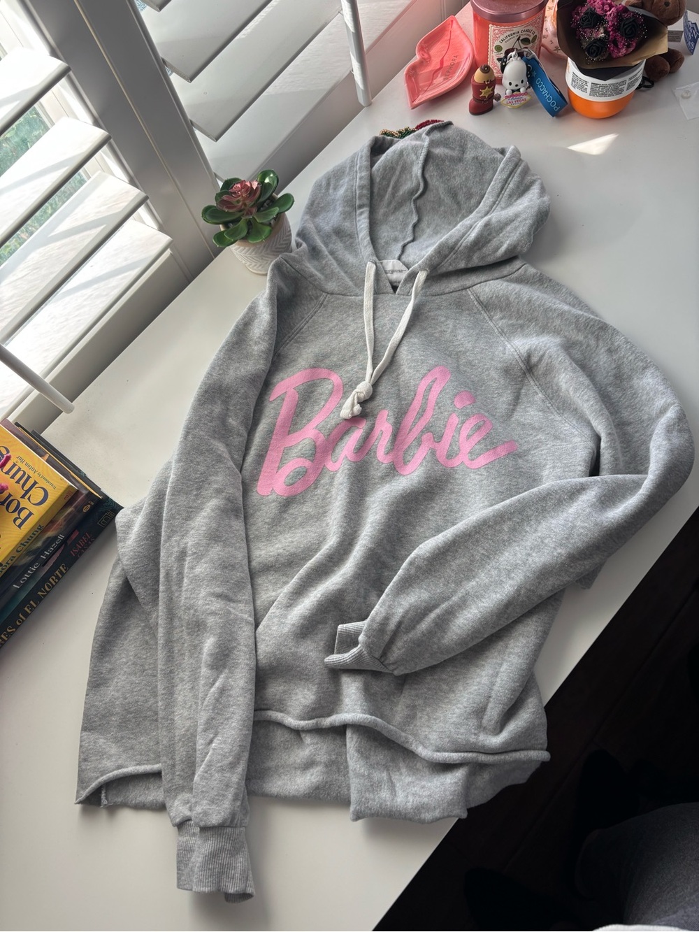 Barbie Raw-Hem Hoodie XL